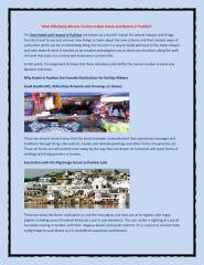 What Essentially Attracts Tourists to Best Hotels and Resorts in Pushkar.pdf
