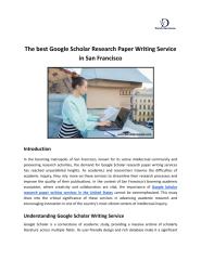 _ Google Scholar Research Paper Writing Service in San Francisco.pdf