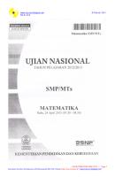 SOAL DAN PEMBAHASAN UJIAN NASIONAL MATEMATIKA SMP 2013 PAKET 8.pdf